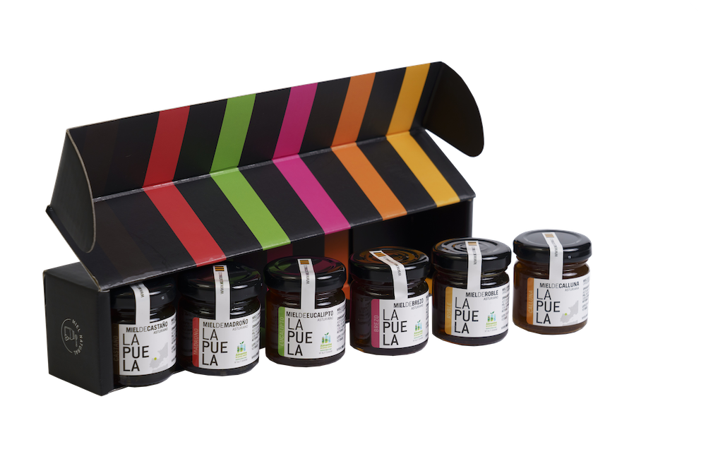 PACK DEGUSTACIÓN MIEL NATURAL, 6 mieles sin pasteurizar